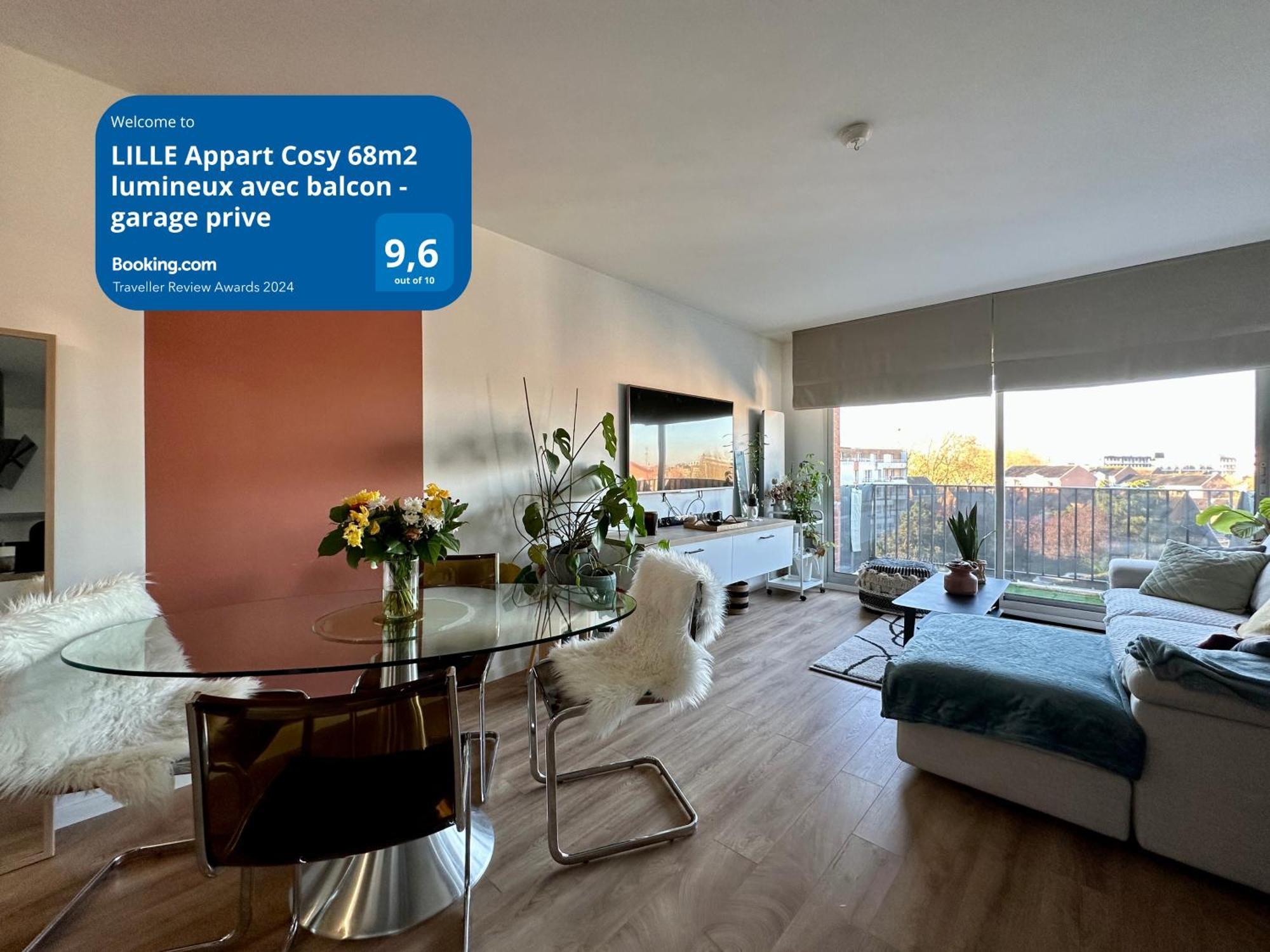 Lille Appart Cosy 68M2 Lumineux Avec Balcon - Garage Prive Exteriör bild